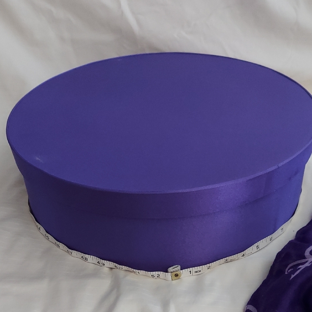 Vibrant Purple Hat Box